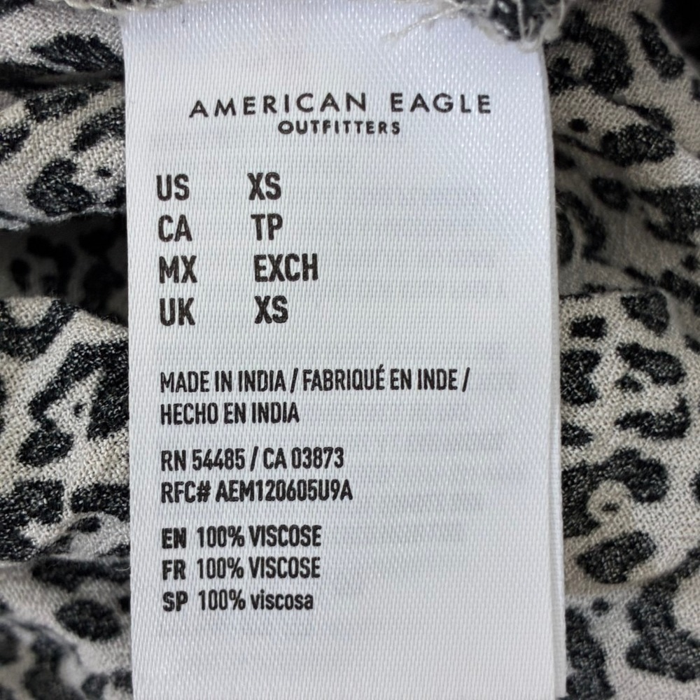 American Eagle Leopard Print Ruffle Mini Skirt Bl… - image 6